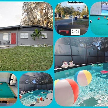 Entirehouse W/Bush Garden View_Private Heated Pool Villa Tampa Exterior photo